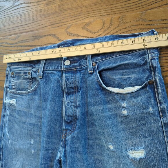 Levi’s Made & Crafted 501 Taper Jeans Men’s 38x34 Made in Japan Premium Denim - Picture 13 of 16